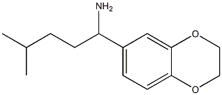 1-(2,3-dihydro-1,4-benzodioxin-6-yl)-4-methylpentan-1-amine Struktur