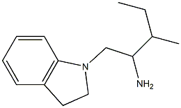 1-(2,3-dihydro-1H-indol-1-yl)-3-methylpentan-2-amine Struktur