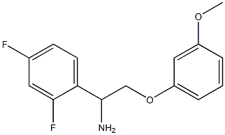 1-(2,4-difluorophenyl)-2-(3-methoxyphenoxy)ethanamine Struktur