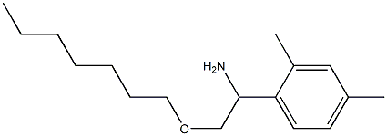 1-(2,4-dimethylphenyl)-2-(heptyloxy)ethan-1-amine Struktur