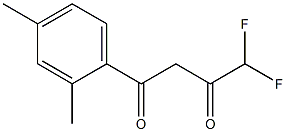 1-(2,4-dimethylphenyl)-4,4-difluorobutane-1,3-dione Struktur