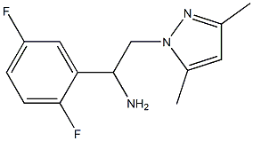 1-(2,5-difluorophenyl)-2-(3,5-dimethyl-1H-pyrazol-1-yl)ethanamine Struktur