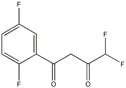 1-(2,5-difluorophenyl)-4,4-difluorobutane-1,3-dione Struktur