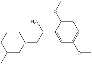 1-(2,5-dimethoxyphenyl)-2-(3-methylpiperidin-1-yl)ethanamine Struktur