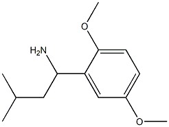 1-(2,5-dimethoxyphenyl)-3-methylbutan-1-amine Struktur