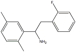 1-(2,5-dimethylphenyl)-2-(2-fluorophenyl)ethan-1-amine Struktur