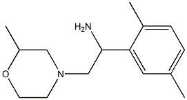 1-(2,5-dimethylphenyl)-2-(2-methylmorpholin-4-yl)ethanamine Struktur