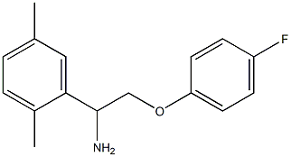 1-(2,5-dimethylphenyl)-2-(4-fluorophenoxy)ethanamine Struktur