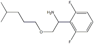 1-(2,6-difluorophenyl)-2-[(4-methylpentyl)oxy]ethan-1-amine Struktur