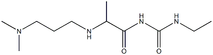 1-(2-{[3-(dimethylamino)propyl]amino}propanoyl)-3-ethylurea Struktur