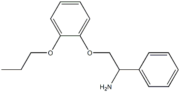 1-(2-amino-2-phenylethoxy)-2-propoxybenzene Struktur