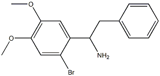 1-(2-bromo-4,5-dimethoxyphenyl)-2-phenylethan-1-amine Struktur