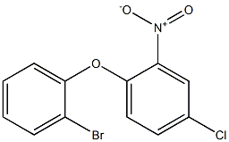 1-(2-bromophenoxy)-4-chloro-2-nitrobenzene Struktur