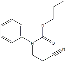 1-(2-cyanoethyl)-1-phenyl-3-propylurea Struktur