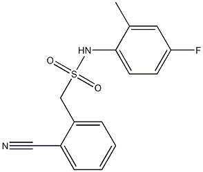 1-(2-cyanophenyl)-N-(4-fluoro-2-methylphenyl)methanesulfonamide Struktur