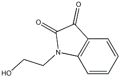 1-(2-hydroxyethyl)-2,3-dihydro-1H-indole-2,3-dione Struktur