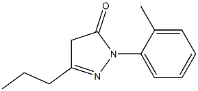 1-(2-methylphenyl)-3-propyl-4,5-dihydro-1H-pyrazol-5-one Struktur