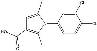 1-(3,4-dichlorophenyl)-2,5-dimethyl-1H-pyrrole-3-carboxylic acid Struktur