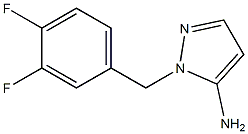 1-(3,4-difluorobenzyl)-1H-pyrazol-5-amine Struktur