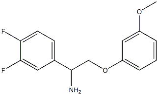 1-(3,4-difluorophenyl)-2-(3-methoxyphenoxy)ethanamine Struktur