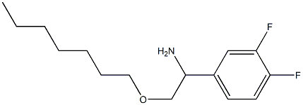 1-(3,4-difluorophenyl)-2-(heptyloxy)ethan-1-amine Struktur