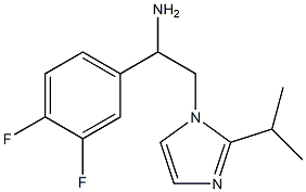 1-(3,4-difluorophenyl)-2-[2-(propan-2-yl)-1H-imidazol-1-yl]ethan-1-amine Struktur