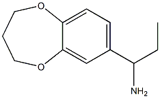 1-(3,4-dihydro-2H-1,5-benzodioxepin-7-yl)propan-1-amine Struktur