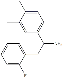 1-(3,4-dimethylphenyl)-2-(2-fluorophenyl)ethan-1-amine Struktur