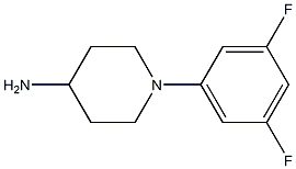 1-(3,5-difluorophenyl)piperidin-4-amine Struktur