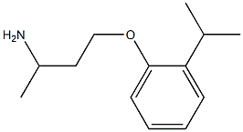 1-(3-aminobutoxy)-2-(propan-2-yl)benzene Struktur