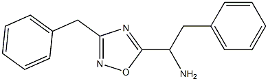 1-(3-benzyl-1,2,4-oxadiazol-5-yl)-2-phenylethan-1-amine Struktur