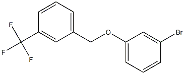 1-(3-bromophenoxymethyl)-3-(trifluoromethyl)benzene Struktur