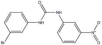 1-(3-bromophenyl)-3-(3-nitrophenyl)urea Struktur