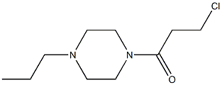 1-(3-chloropropanoyl)-4-propylpiperazine Struktur