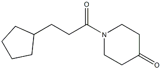 1-(3-cyclopentylpropanoyl)piperidin-4-one Struktur