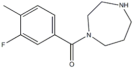 1-(3-fluoro-4-methylbenzoyl)-1,4-diazepane Struktur