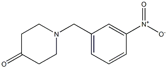 1-(3-nitrobenzyl)piperidin-4-one Struktur