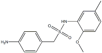 1-(4-aminophenyl)-N-(2-methoxy-5-methylphenyl)methanesulfonamide Struktur