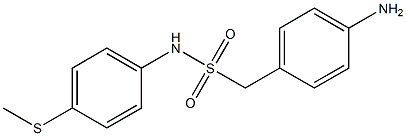 1-(4-aminophenyl)-N-[4-(methylsulfanyl)phenyl]methanesulfonamide Struktur