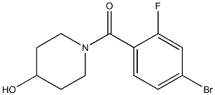 1-(4-bromo-2-fluorobenzoyl)piperidin-4-ol Struktur