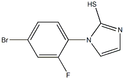 1-(4-bromo-2-fluorophenyl)-1H-imidazole-2-thiol Struktur