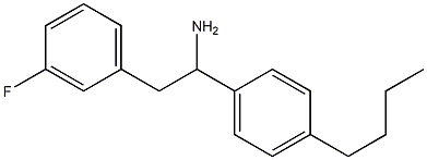 1-(4-butylphenyl)-2-(3-fluorophenyl)ethan-1-amine Struktur