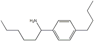 1-(4-butylphenyl)hexan-1-amine Struktur