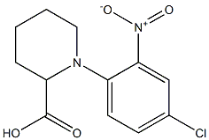 1-(4-chloro-2-nitrophenyl)piperidine-2-carboxylic acid Struktur