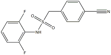 1-(4-cyanophenyl)-N-(2,6-difluorophenyl)methanesulfonamide Struktur