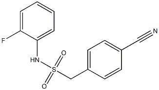 1-(4-cyanophenyl)-N-(2-fluorophenyl)methanesulfonamide Struktur