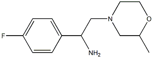 1-(4-fluorophenyl)-2-(2-methylmorpholin-4-yl)ethanamine Struktur