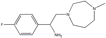 1-(4-fluorophenyl)-2-(4-methyl-1,4-diazepan-1-yl)ethan-1-amine Struktur