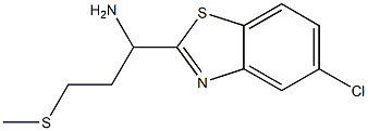 1-(5-chloro-1,3-benzothiazol-2-yl)-3-(methylsulfanyl)propan-1-amine Struktur