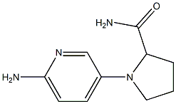 1-(6-aminopyridin-3-yl)pyrrolidine-2-carboxamide Struktur